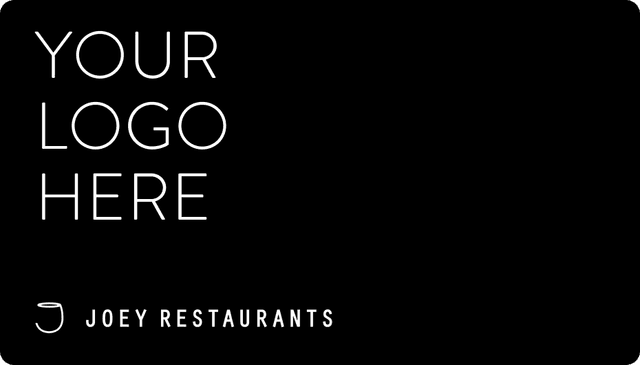 Black 'Your Logo' JOEY gift card